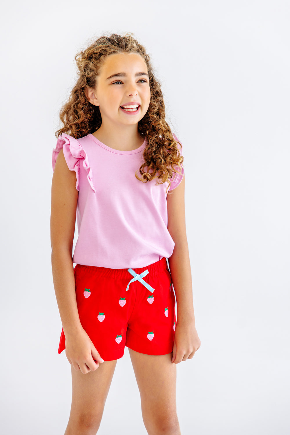 Beaufort Bonnet Critter Cheryl Shorts - Richmond Red & Strawberries