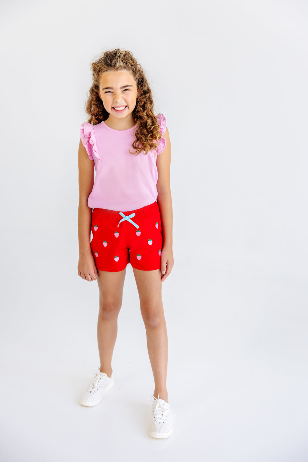 Beaufort Bonnet Critter Cheryl Shorts - Richmond Red & Strawberries