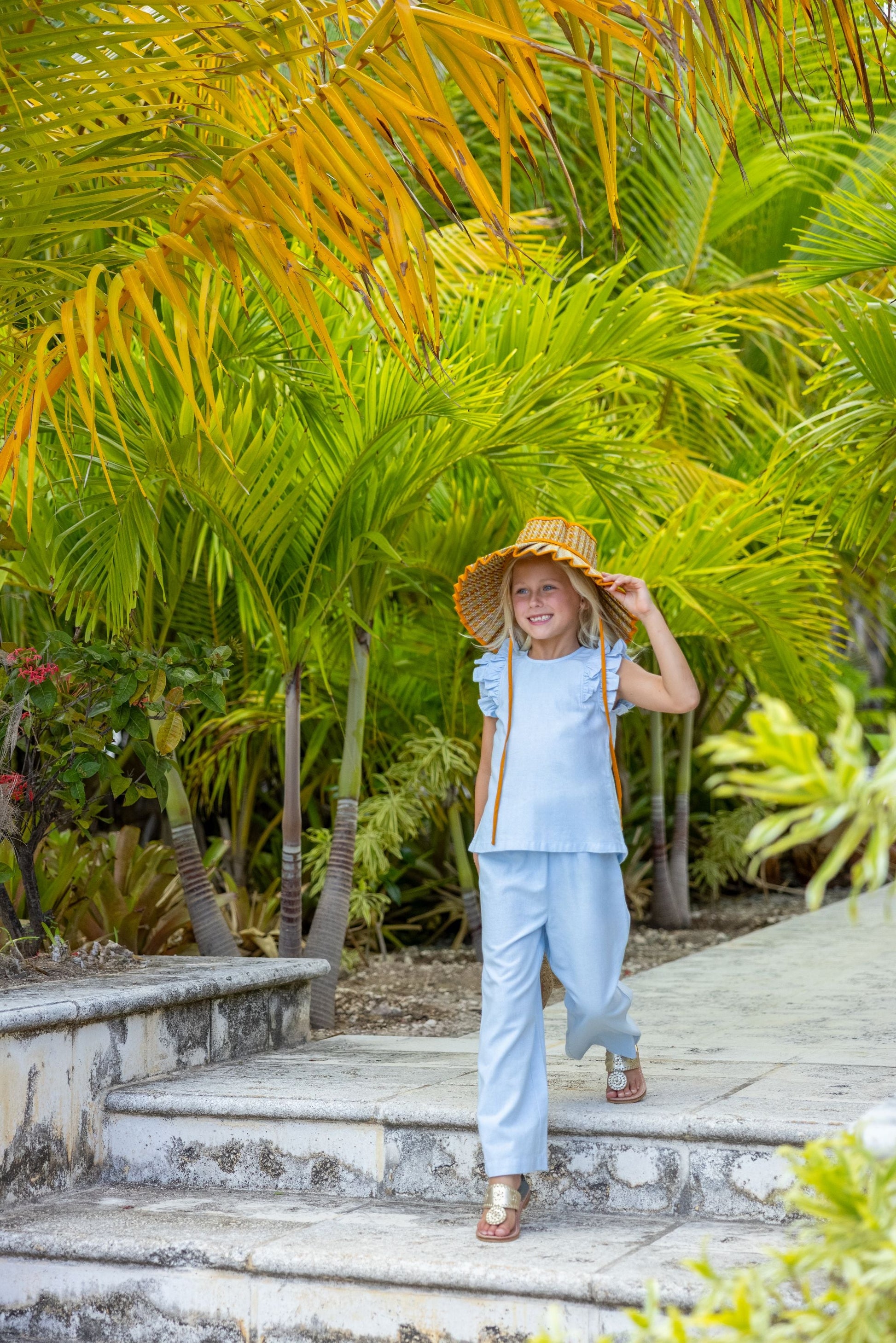 Beaufort Bonnet Lenai Lounge Pant (Linen) - Beale Street Blue