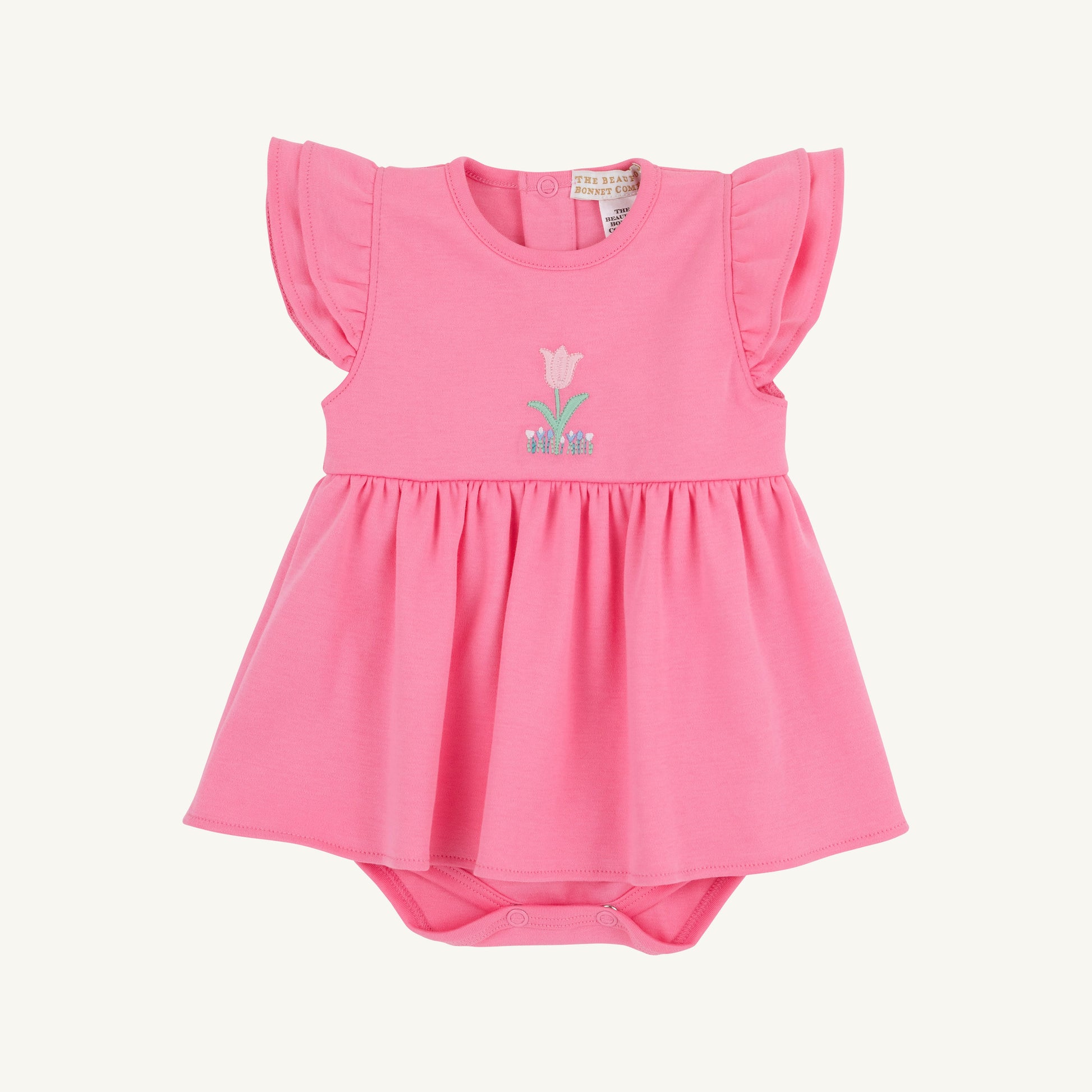 Beaufort Bonnet Daisy's Diaper Cover Dress - Romany Rose & Tulip Embroidery