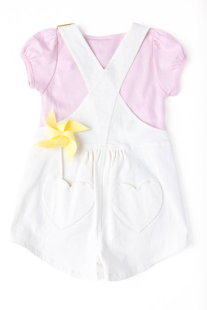 Beaufort Bonnet Channing Choo Choo Overalls - Worth Avenue White