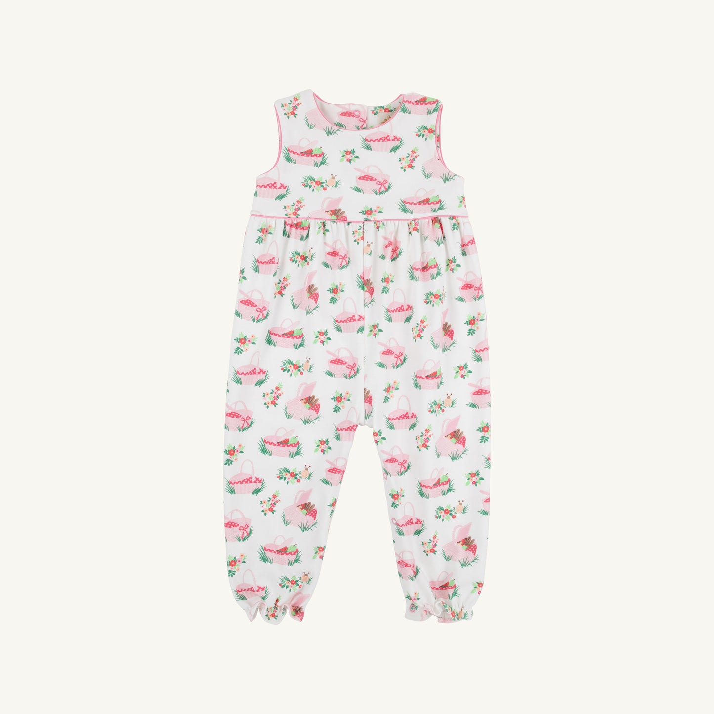 Beaufort Bonnet Sleeveless Rebecca Romper - Pink Picnic Pack