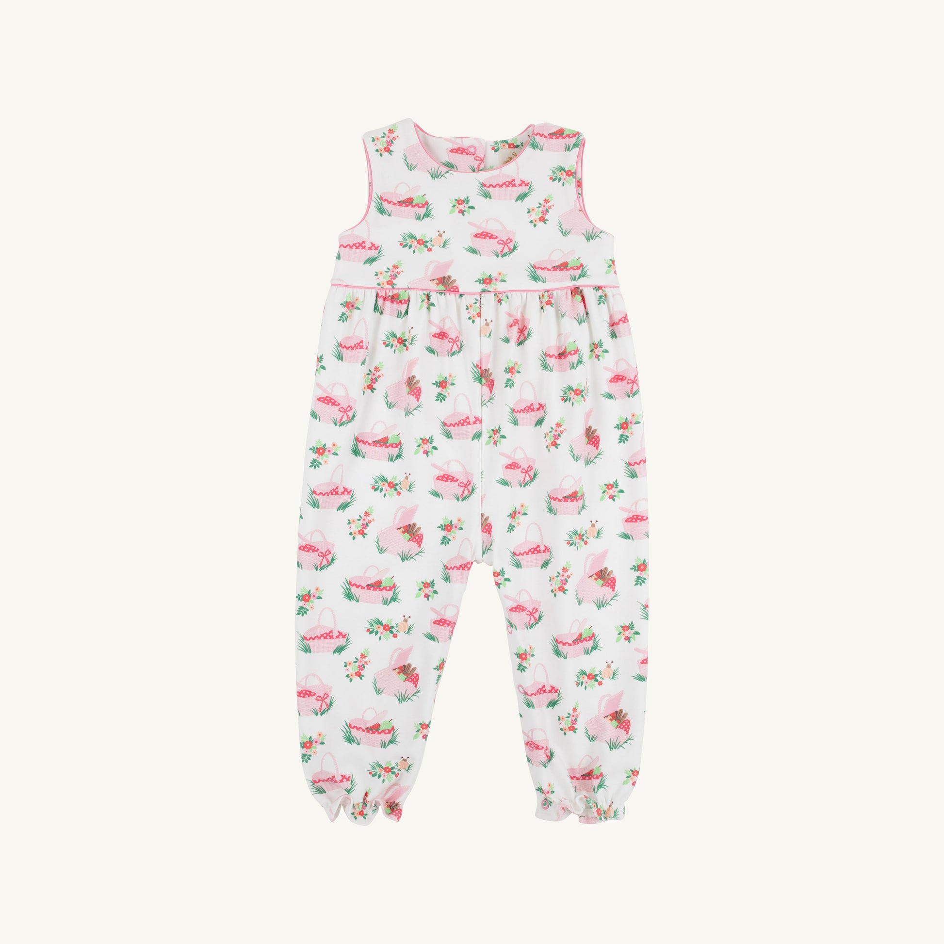 Beaufort Bonnet Sleeveless Rebecca Romper - Pink Picnic Pack