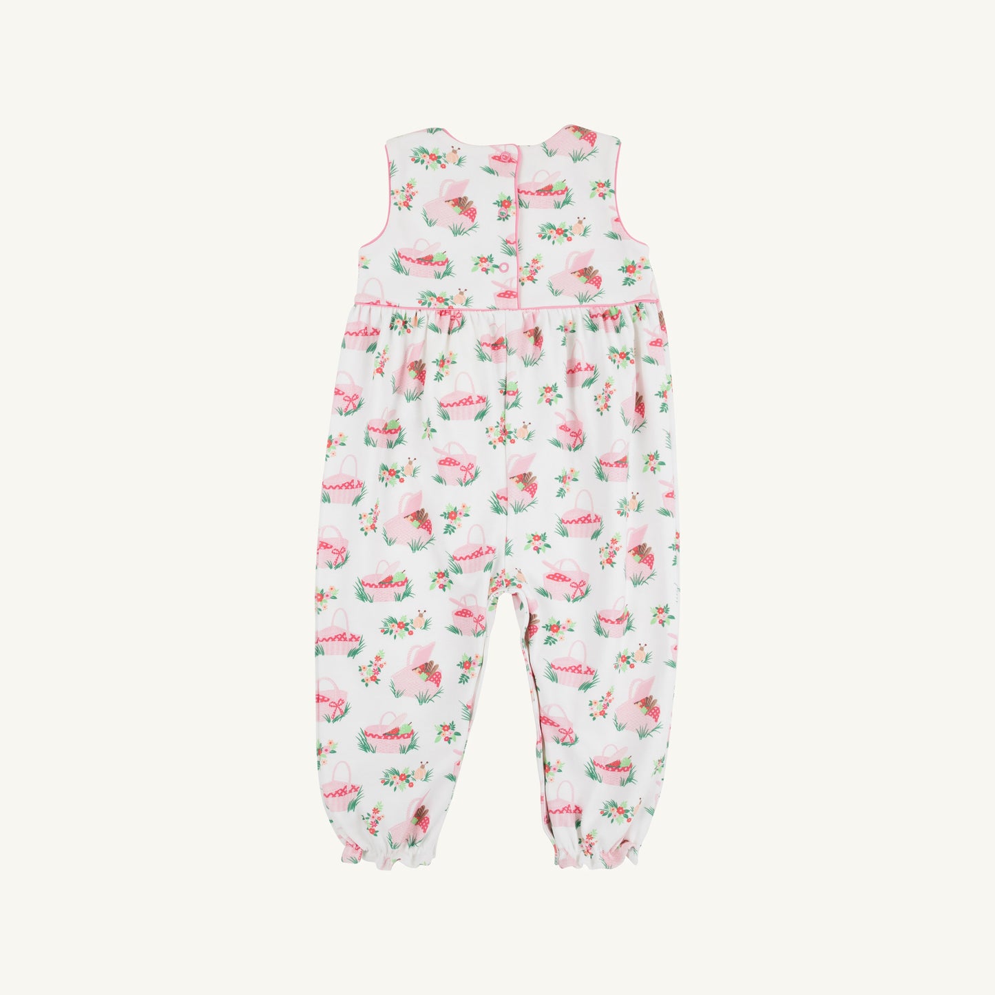 Beaufort Bonnet Sleeveless Rebecca Romper - Pink Picnic Pack