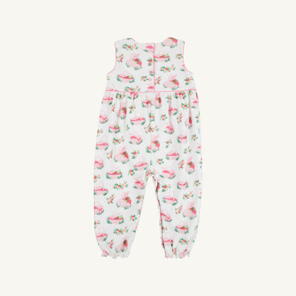 Beaufort Bonnet Sleeveless Rebecca Romper - Pink Picnic Pack