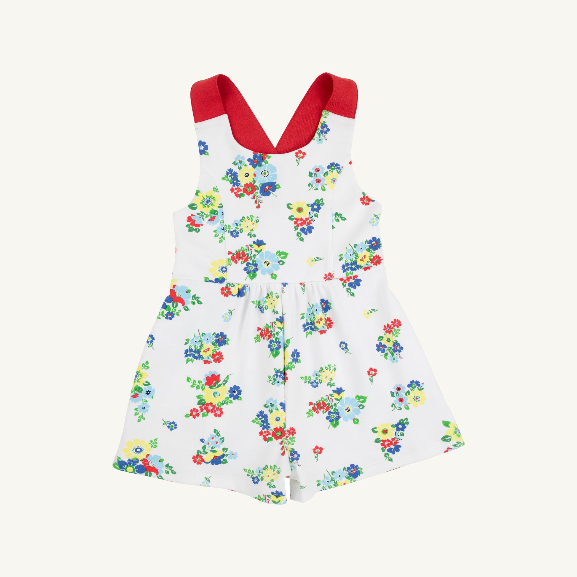 Beaufort Bonnet Reagan Romper - Biltmore Blooms (Buckhead Blue)