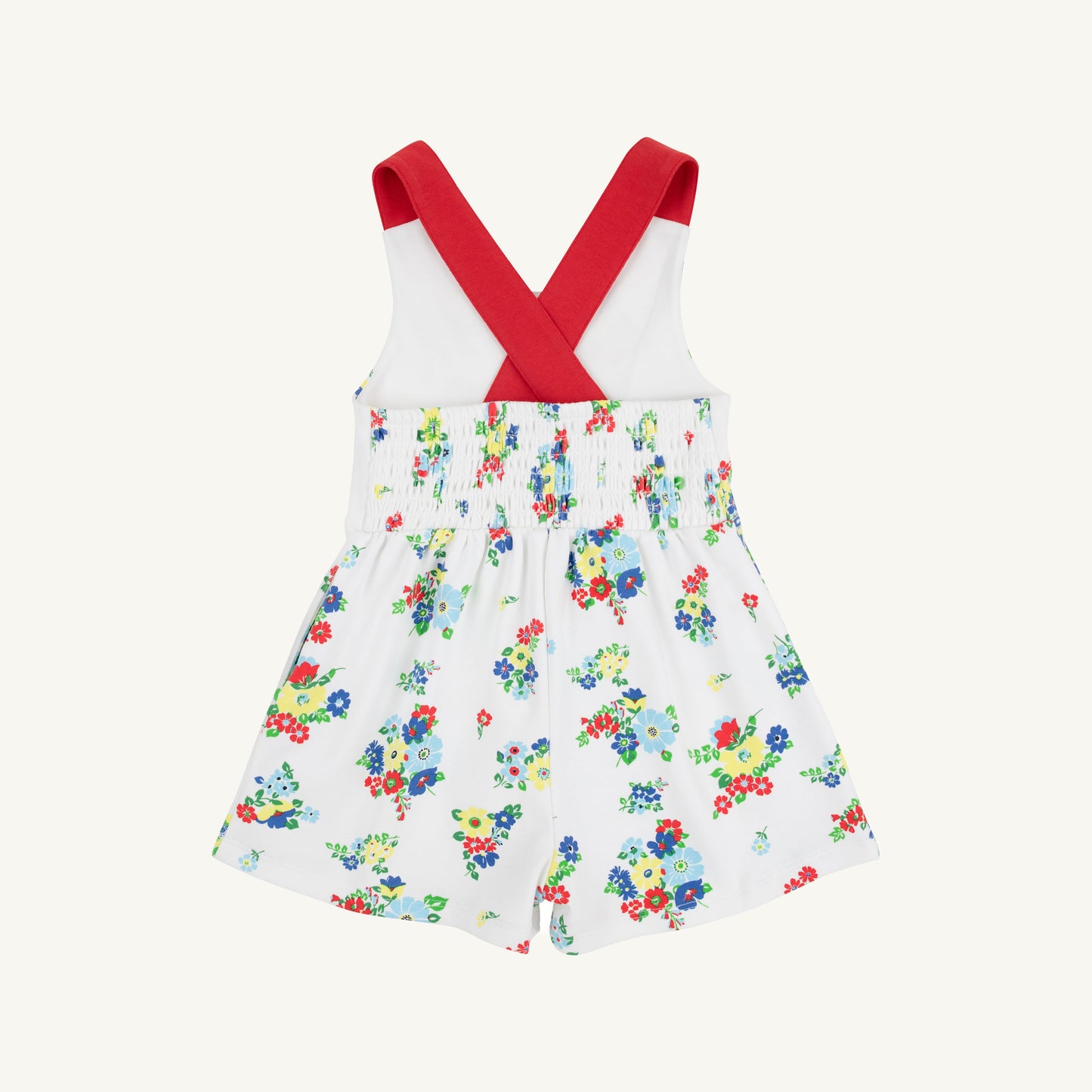 Beaufort Bonnet Reagan Romper - Biltmore Blooms (Buckhead Blue)
