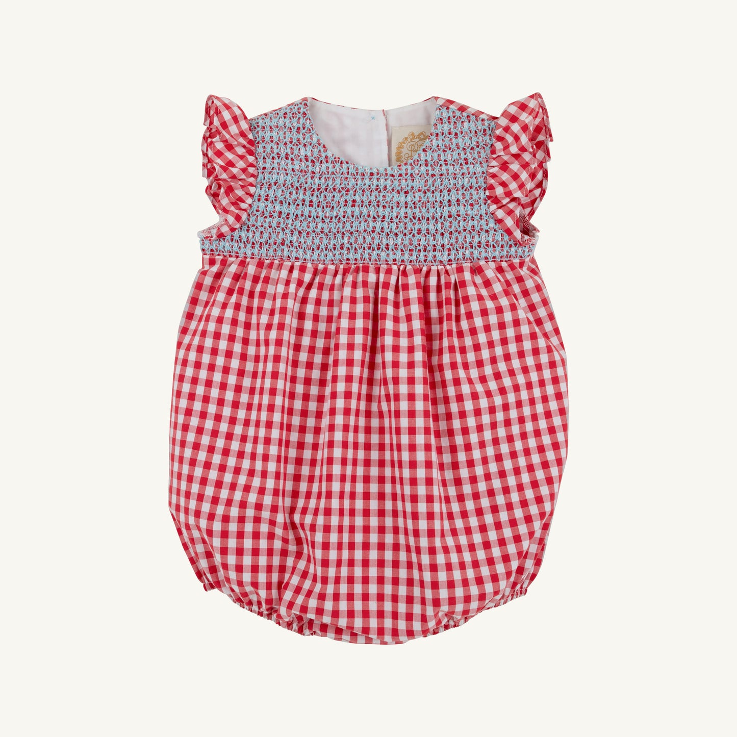 Beaufort Bonnet Angel Sleeve Daphne Belle Bubble - Richmond Red Gingham
