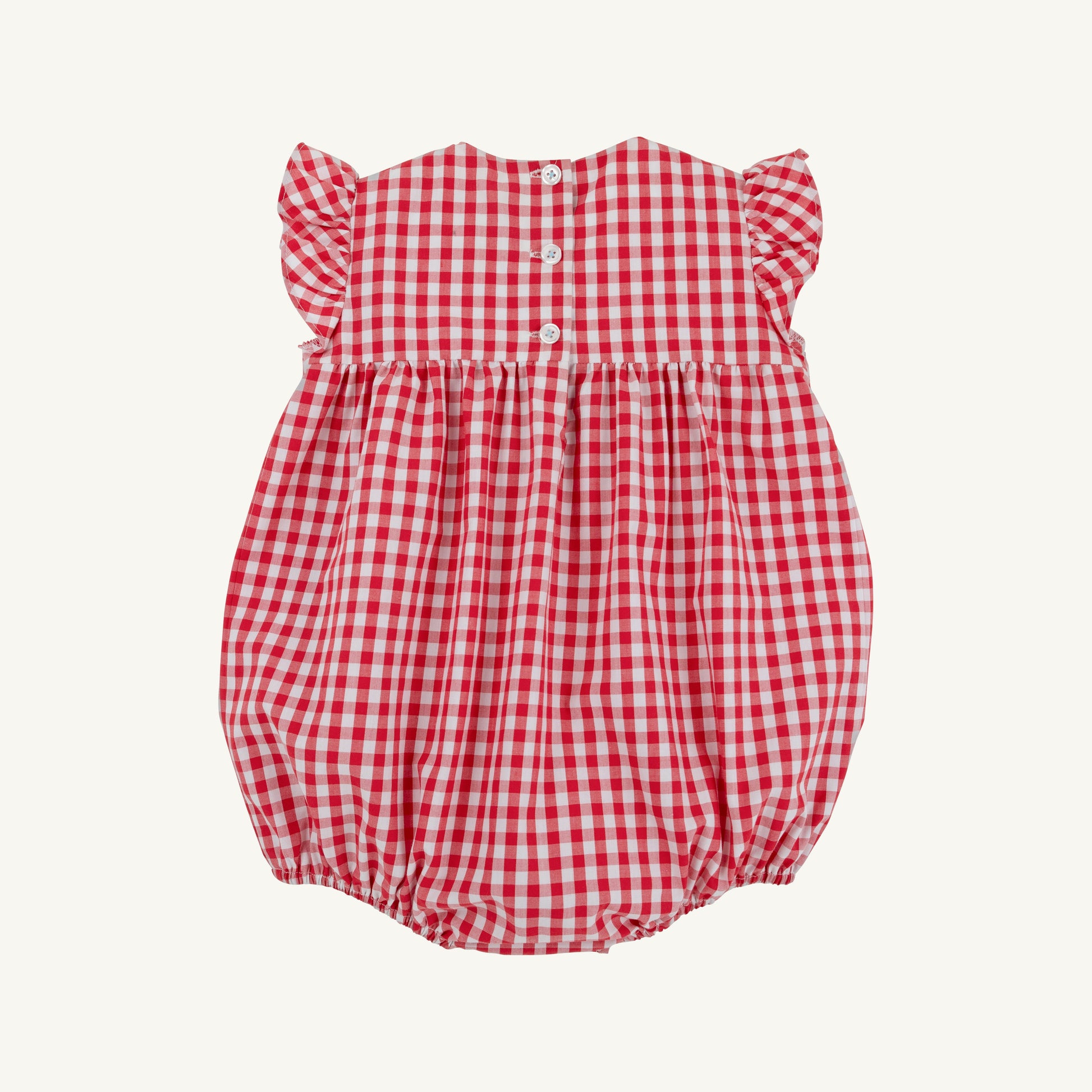 Beaufort Bonnet Angel Sleeve Daphne Belle Bubble - Richmond Red Gingham