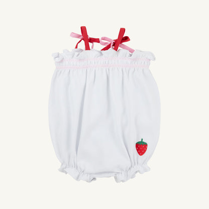 Beaufort Bonnet Rosey Romper - Worth Avenue White, Richmond Red and Pier Par