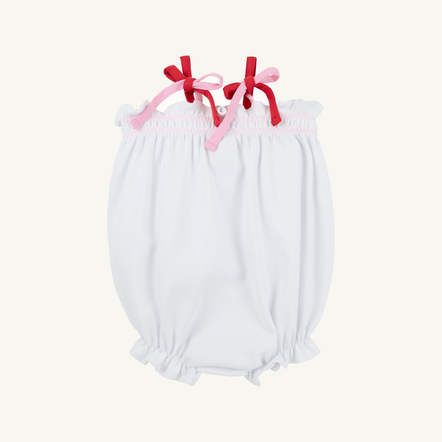 Beaufort Bonnet Rosey Romper - Worth Avenue White, Richmond Red and Pier Par