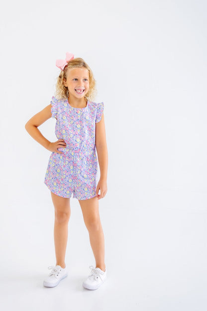 Beaufort Bonnet Marion Rose Romper - Briar Patch Petals