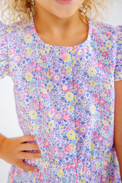 Beaufort Bonnet Marion Rose Romper - Briar Patch Petals