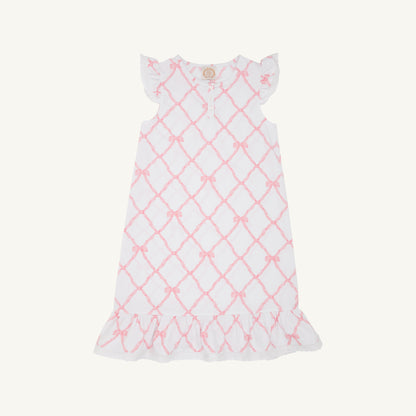 Beaufort Bonnet Marnie Morning Gown - Belle Meade Bow & White Eyelet