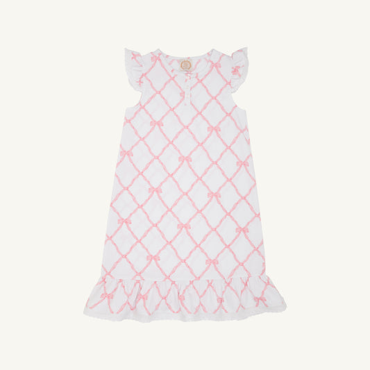 Beaufort Bonnet Marnie Morning Gown - Belle Meade Bow & White Eyelet