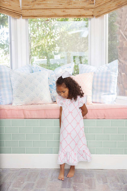 Beaufort Bonnet Marnie Morning Gown - Belle Meade Bow & White Eyelet