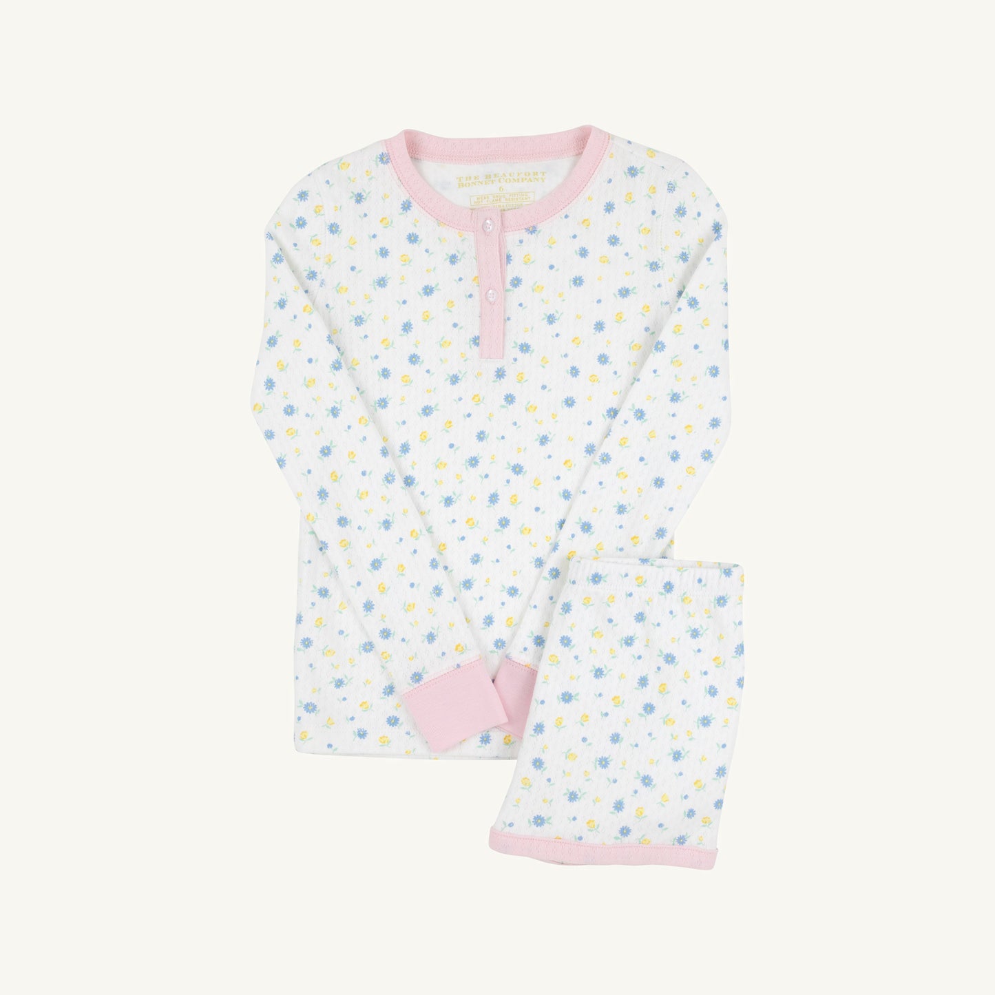 Beaufort Bonnet Sara Jane's Long Sleeve Short Set (Pointelle) - Dunwoody Dai