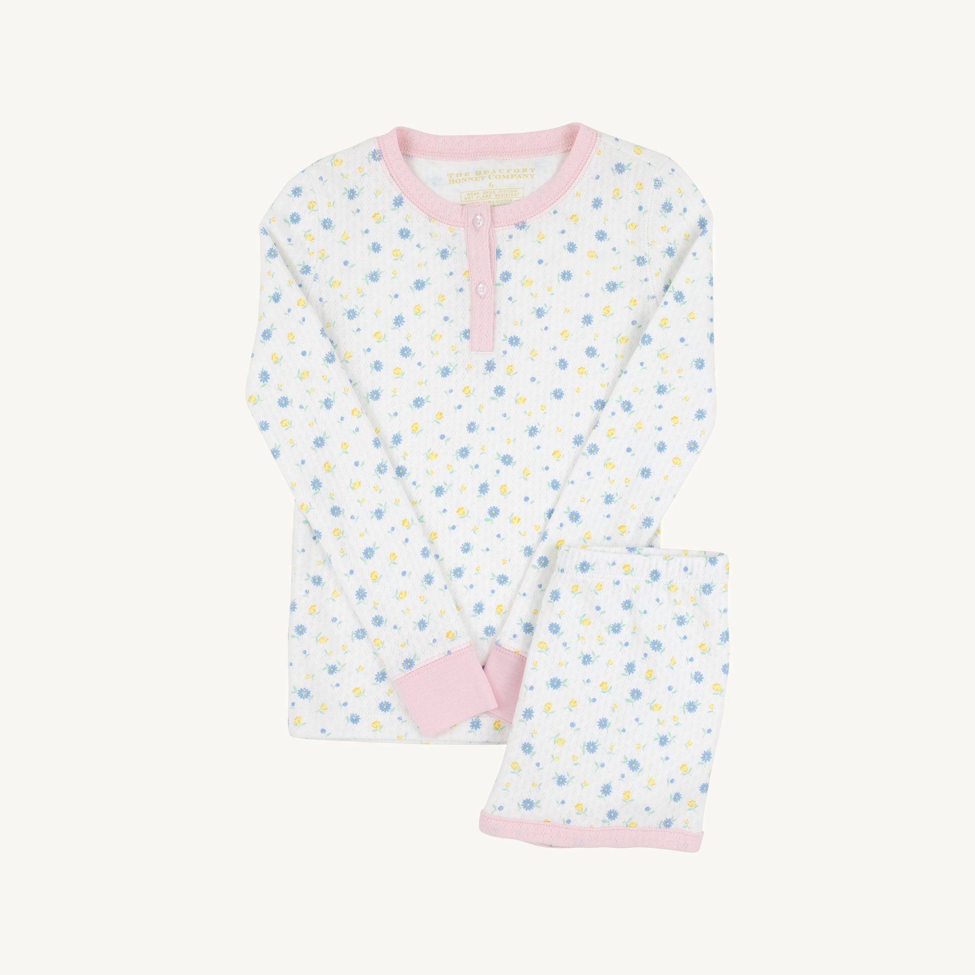 Beaufort Bonnet Sara Jane's Long Sleeve Short Set (Pointelle) - Dunwoody Dai