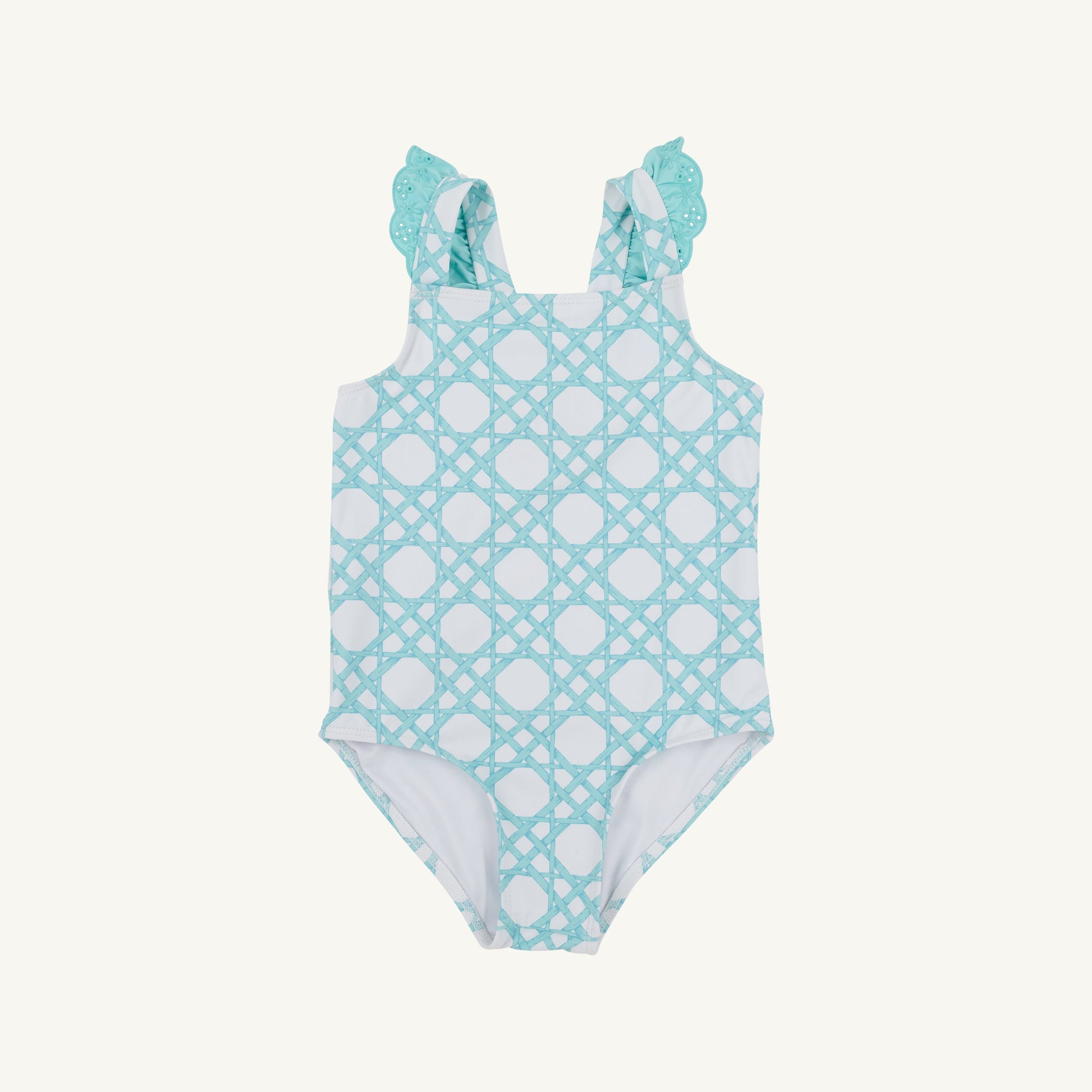 Beaufort Bonnet Long Bay Bathing Suit - Catamaran Cane & Edisto Egg Blue