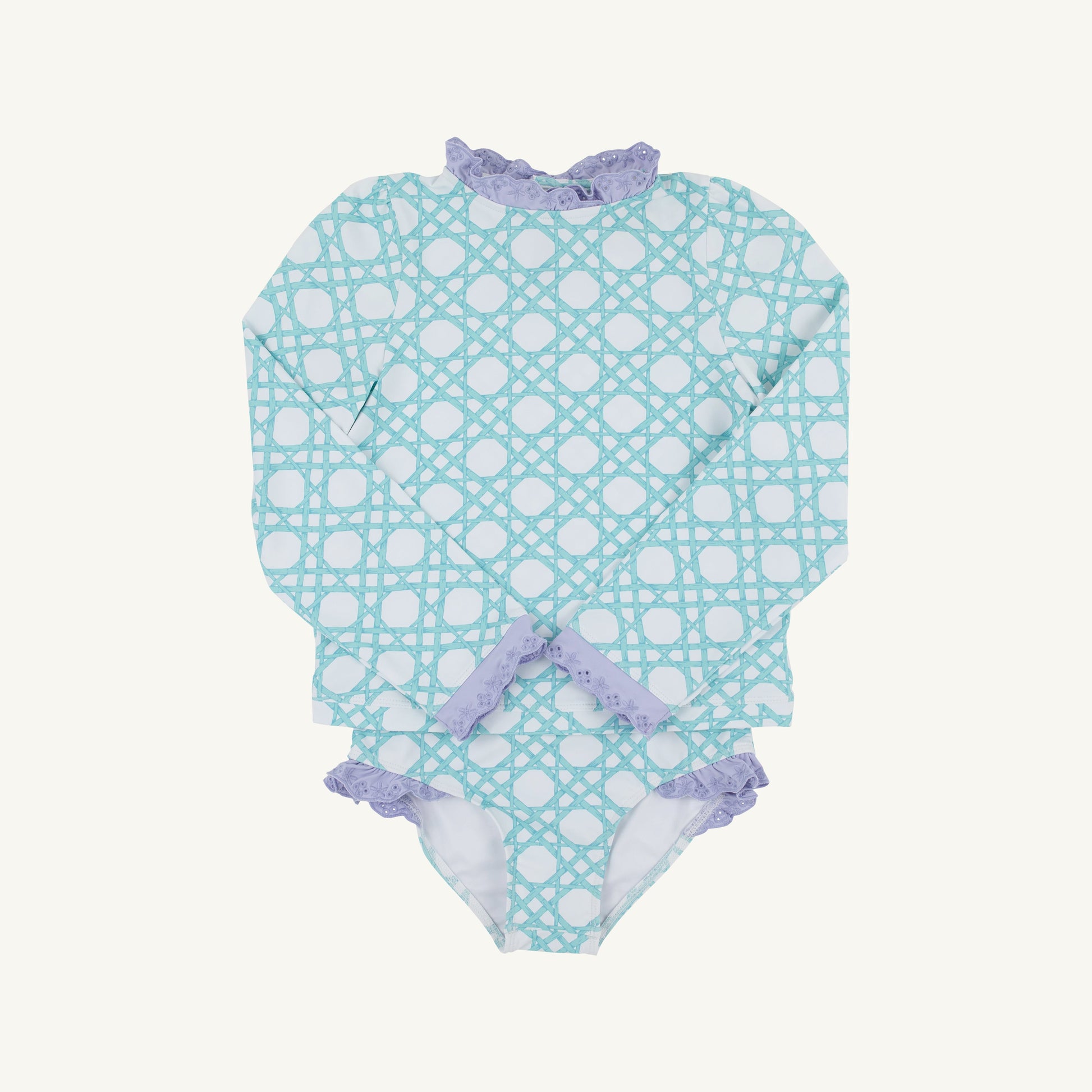 Beaufort Bonnet Wave Spotter Swim Set - Catamaran Cane & Lauderdale Lavender