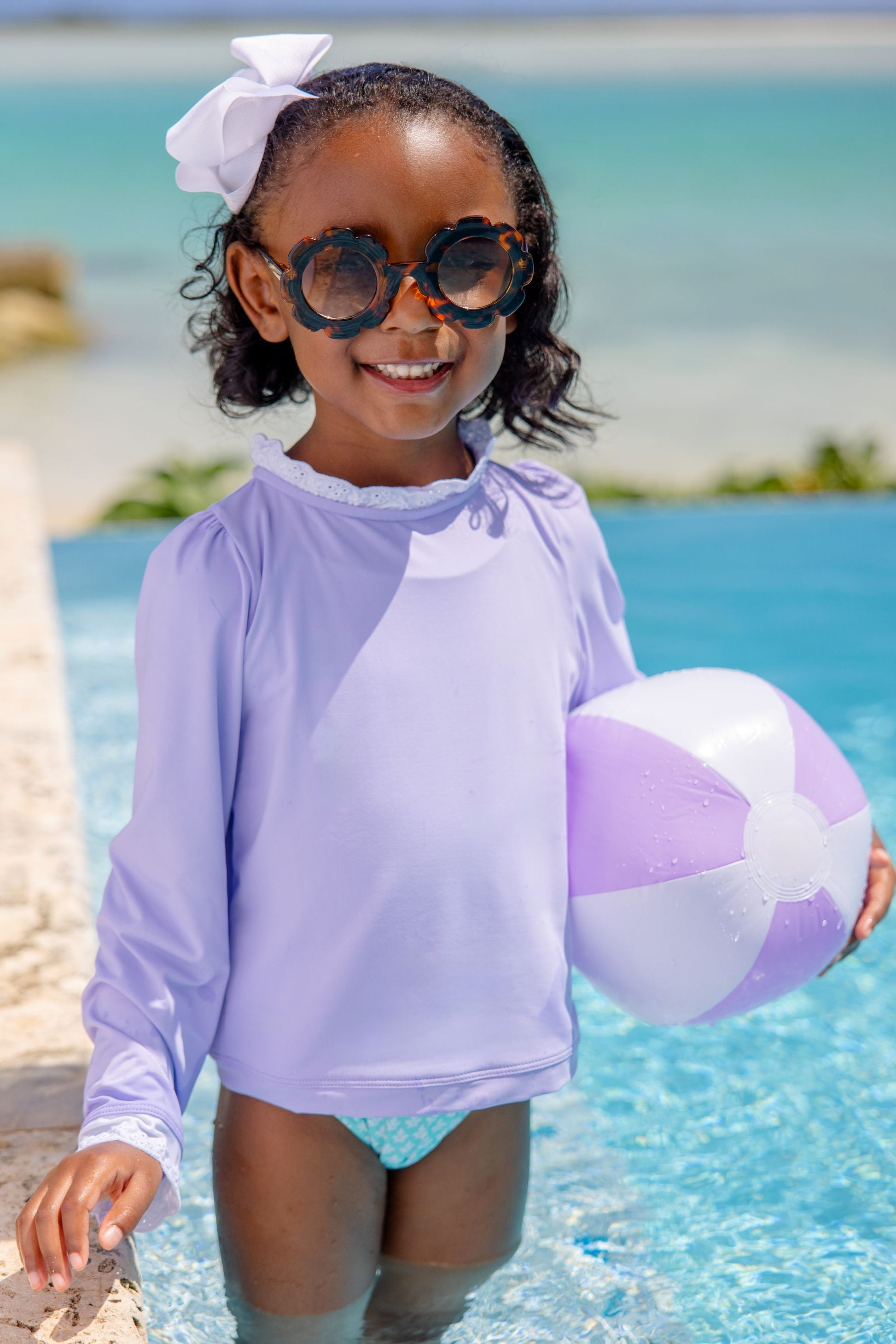 Beaufort Bonnet Winnie's Wave Spotter Swim Shirt - Lauderdale Lavender