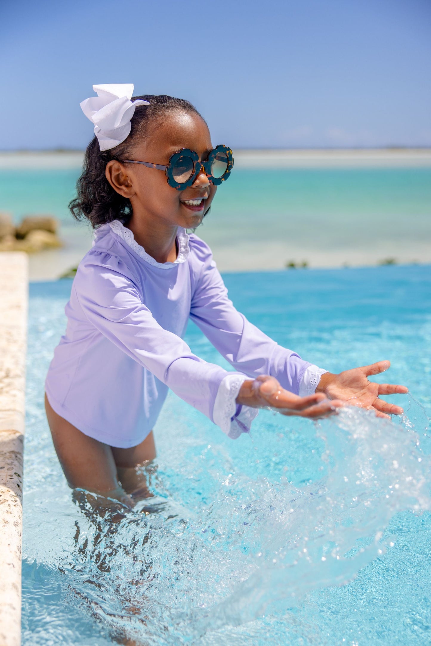 Beaufort Bonnet Winnie's Wave Spotter Swim Shirt - Lauderdale Lavender