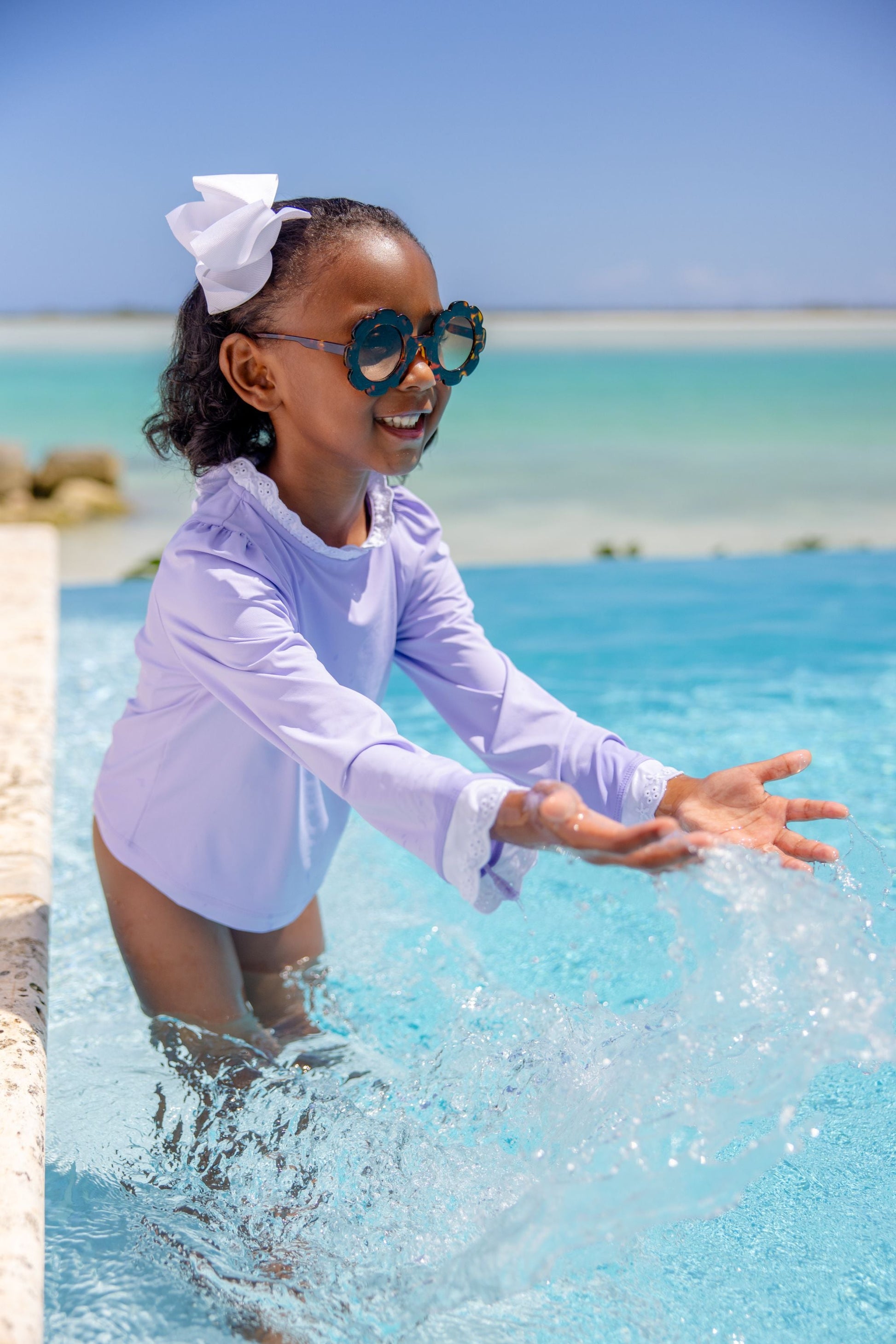 Beaufort Bonnet Winnie's Wave Spotter Swim Shirt - Lauderdale Lavender