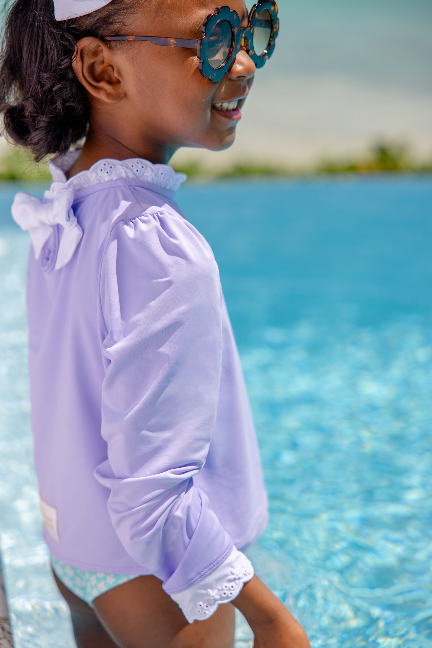 Beaufort Bonnet Winnie's Wave Spotter Swim Shirt - Lauderdale Lavender