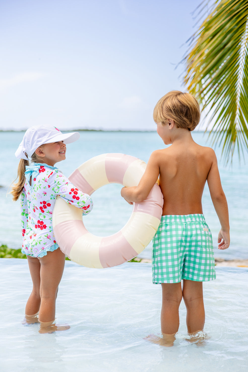 Beaufort Bonnet Sarasota Surf Suit - Berry Sweet & Belhaven Blue