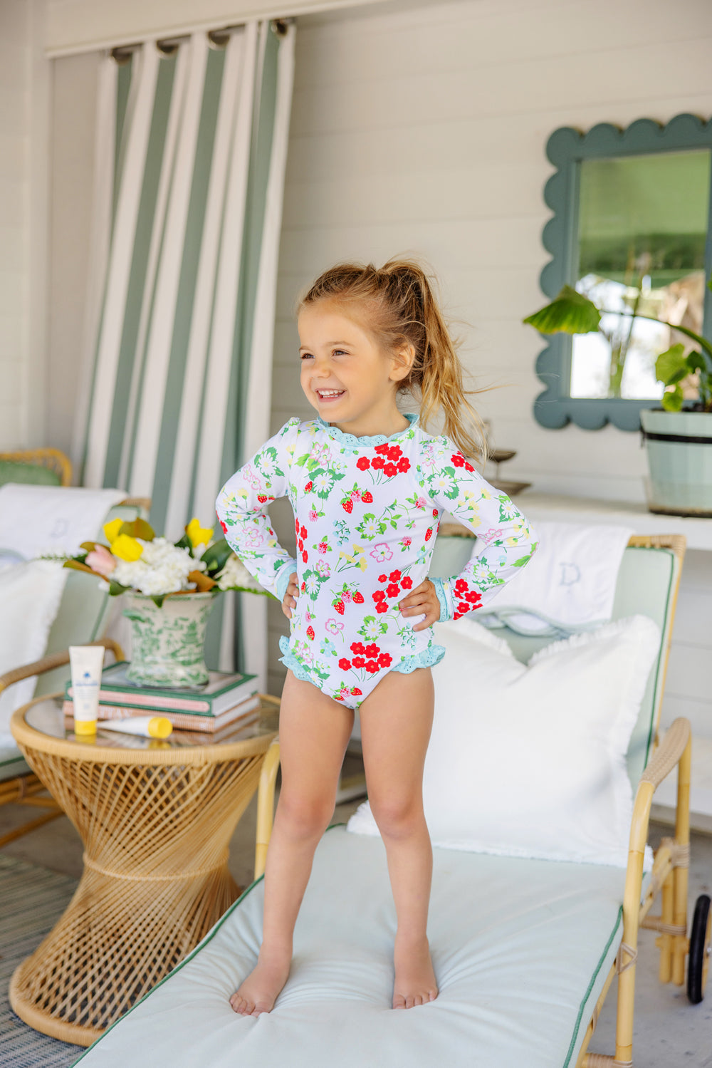 Beaufort Bonnet Sarasota Surf Suit - Berry Sweet & Belhaven Blue
