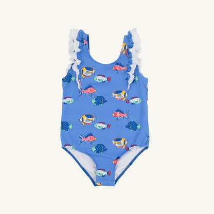 Beaufort Bonnet Ruehling Ruffle Bathing Suit - Here Fishy Fishy