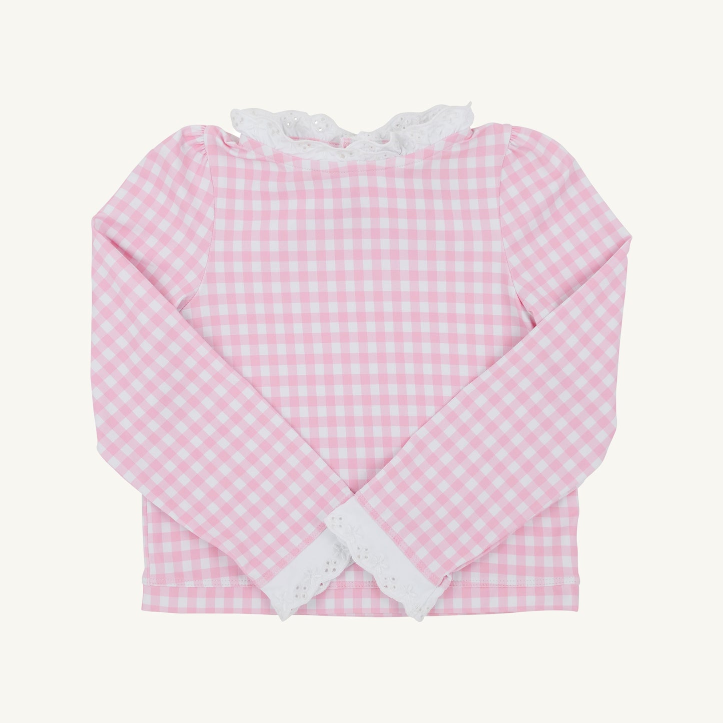 Beaufort Bonnet Winnie's Wave Spotter Swim Shirt - Pink Greenbrier Gingham