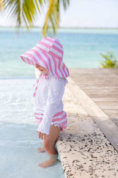 Beaufort Bonnet Cissy Sunhat - Caicos Cabana Stripe (Hamptons Hot Pink)