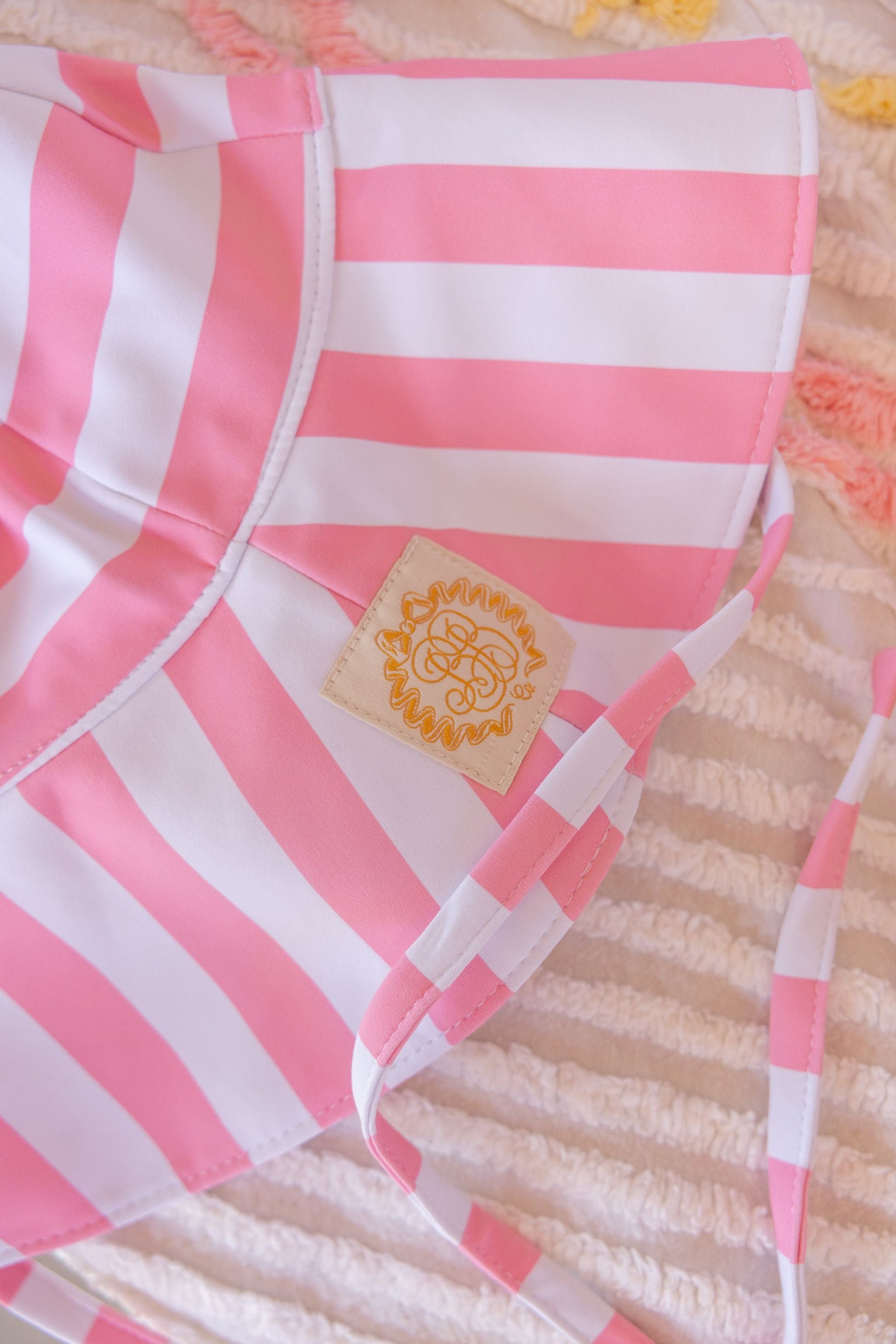 Beaufort Bonnet Cissy Sunhat - Caicos Cabana Stripe (Hamptons Hot Pink)
