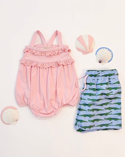 Beaufort Bonnet St. Bart's Bubble Bathing Suit - Palm Beach Pink