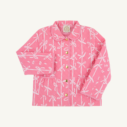 Beaufort Bonnet Kendall Quilted Coat - Braselton Bows (Romany Rose)