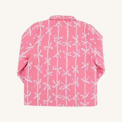 Beaufort Bonnet Kendall Quilted Coat - Braselton Bows (Romany Rose)