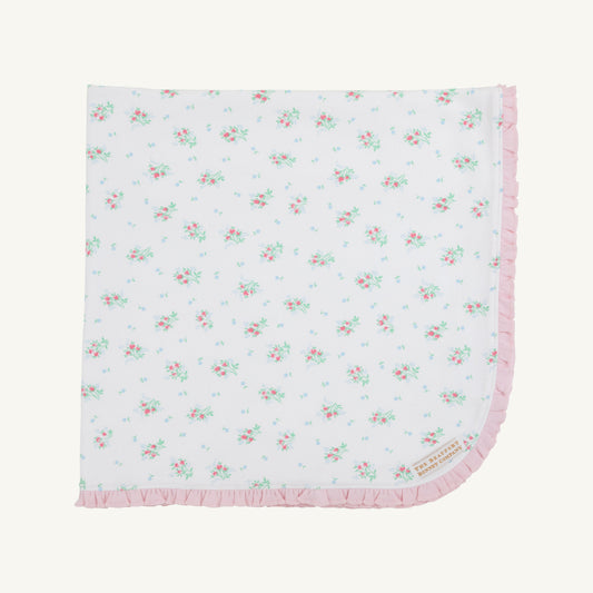 Beaufort Bonnet Baby Blanket - Lancaster Gate Garden & Palm Beach Pink