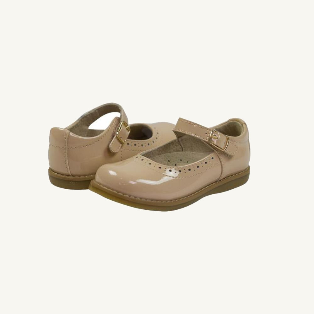 Beaufort Bonnet Footmates Ella Marie Mary Jane - Newport Nude Patent