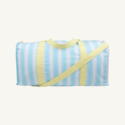 Beaufort Bonnet Logan's Long Weekend Bag - Belhaven Blue Ticking Stripe