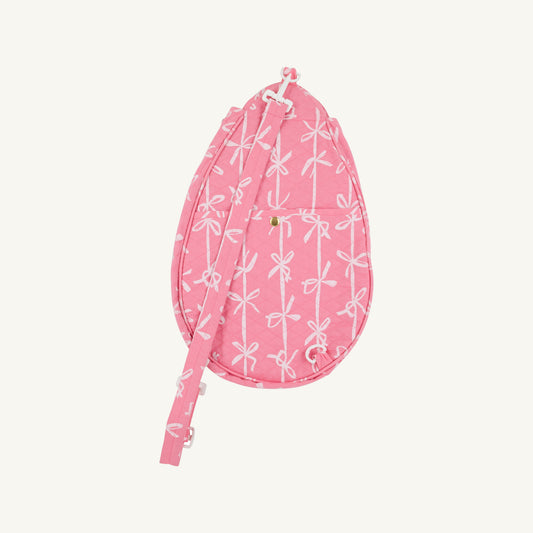 Beaufort Bonnet Tennis Racket Cover - Braselton Bows (Romany Rose)