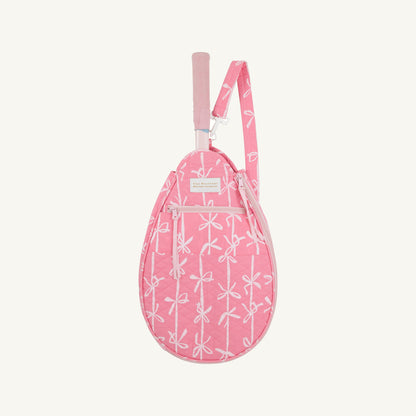 Beaufort Bonnet Tennis Racket Cover - Braselton Bows (Romany Rose)