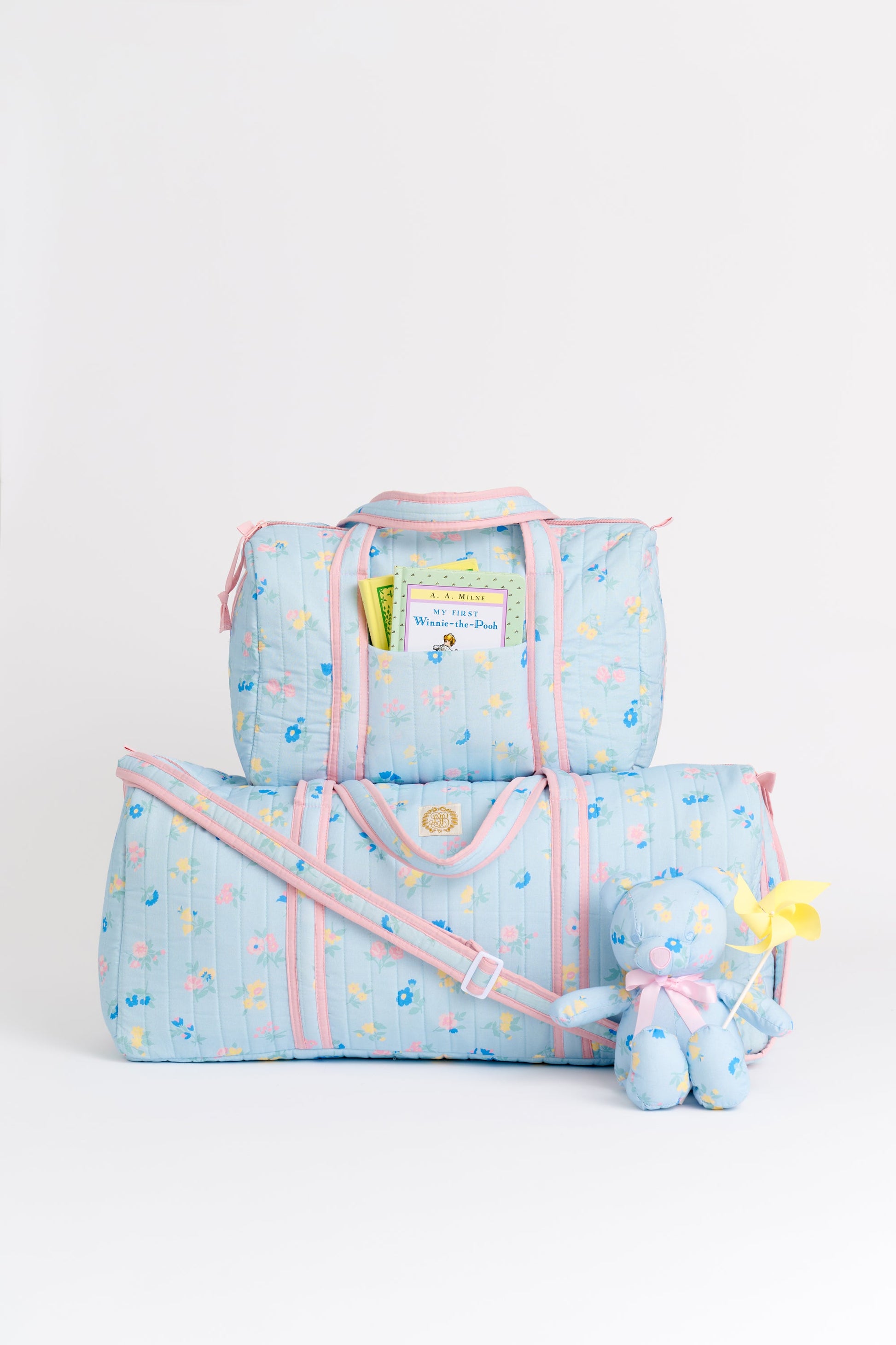 Beaufort Bonnet Bradley Bear - Little London Flowers and Pier Party Pink