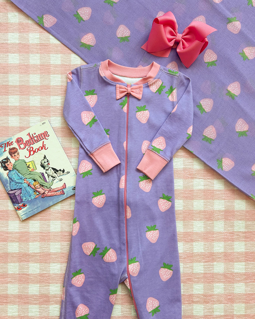 Beaufort Bonnet Silent Night Swaddle - Sanibel Strawberry (Palisades Purple)