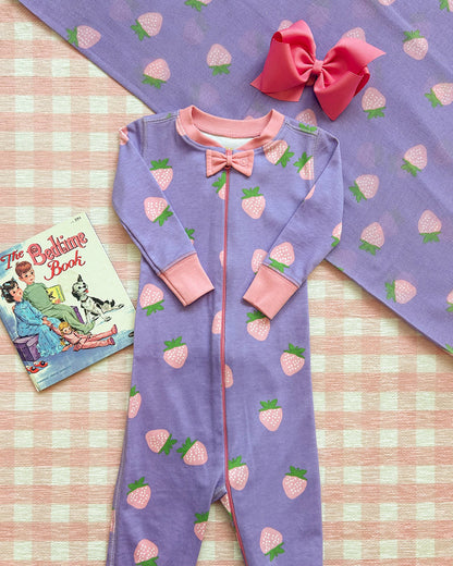 Beaufort Bonnet Silent Night Swaddle - Sanibel Strawberry (Palisades Purple)
