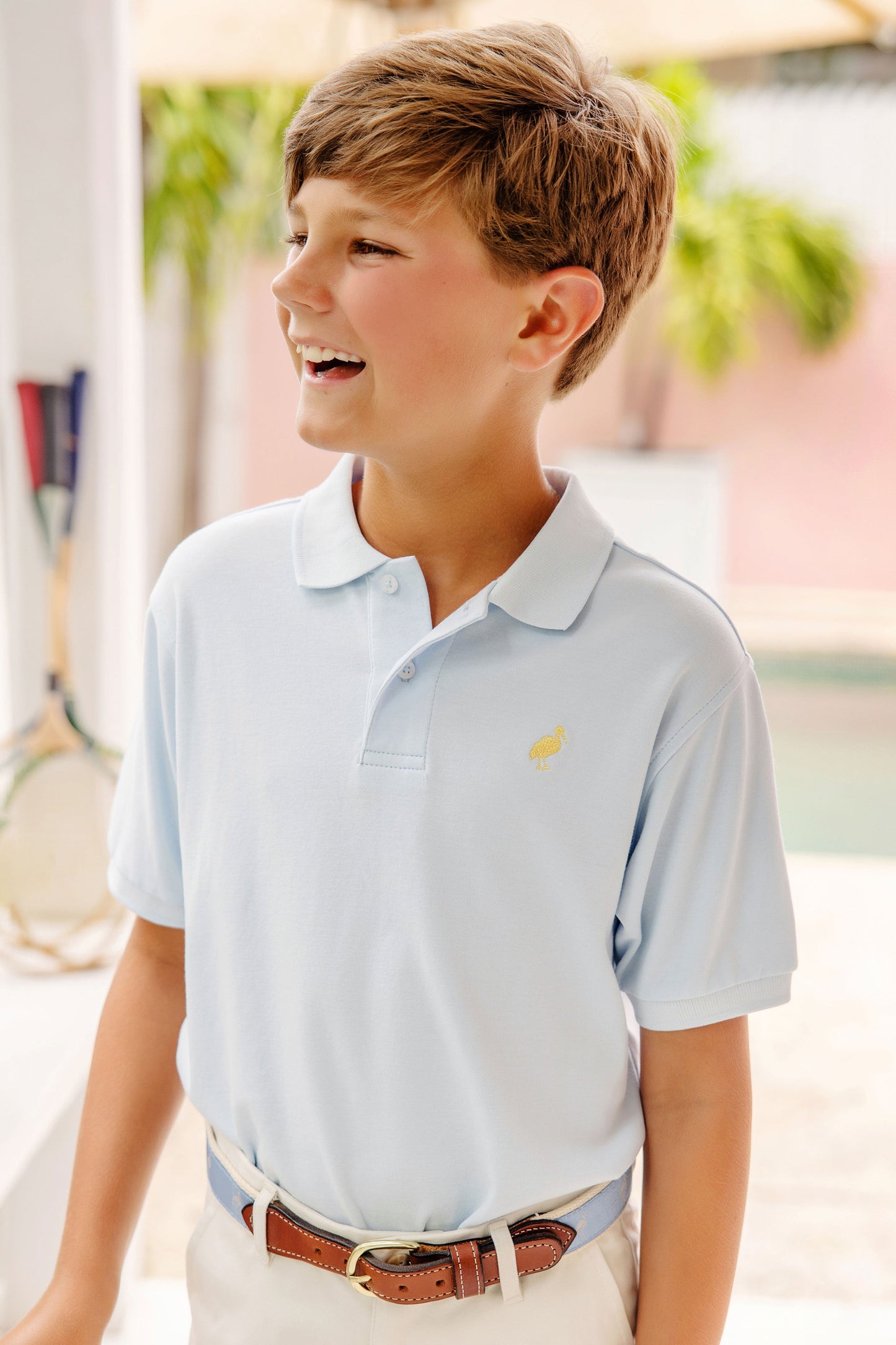 Beaufort Bonnet Prim & Proper Polo & Onesie - Bardstown Blue