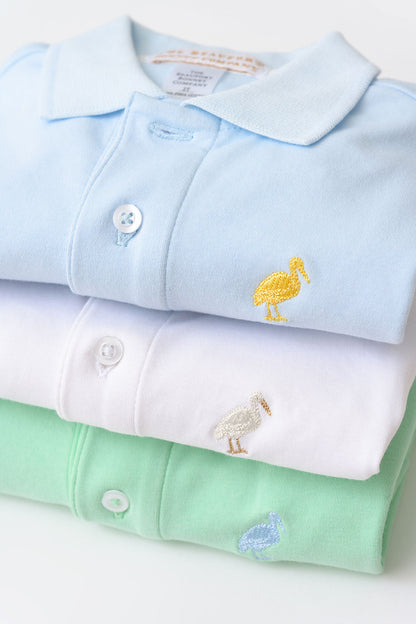 Beaufort Bonnet Prim & Proper Polo & Onesie - Bardstown Blue