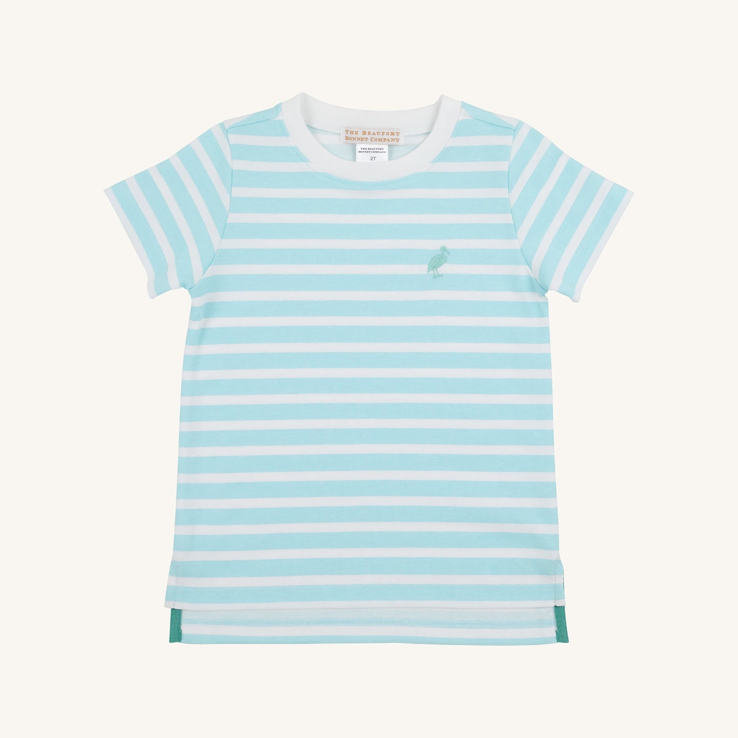 Beaufort Bonnet Carter Crewneck - Edisto Egg Blue Stripe & Turks Teal Stork