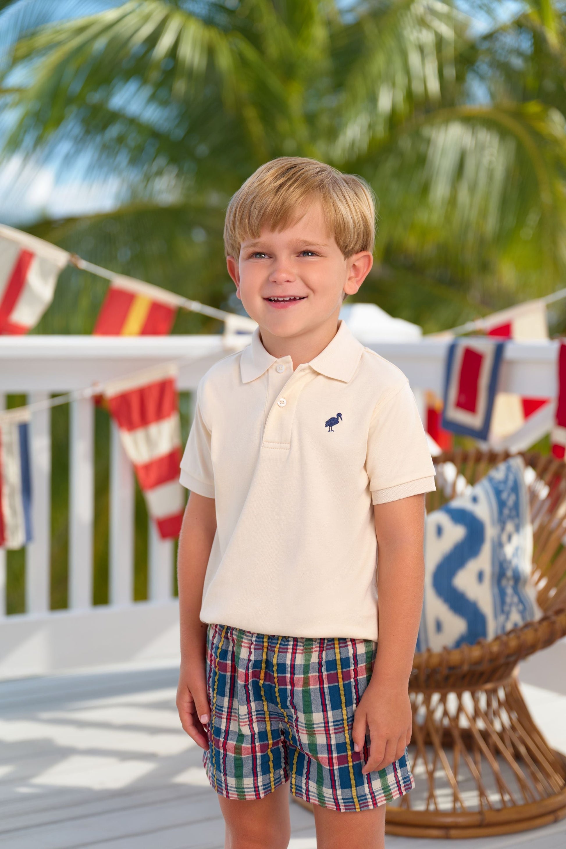 Beaufort Bonnet Prim & Proper Polo & Onesie - Osprey Oatmeal