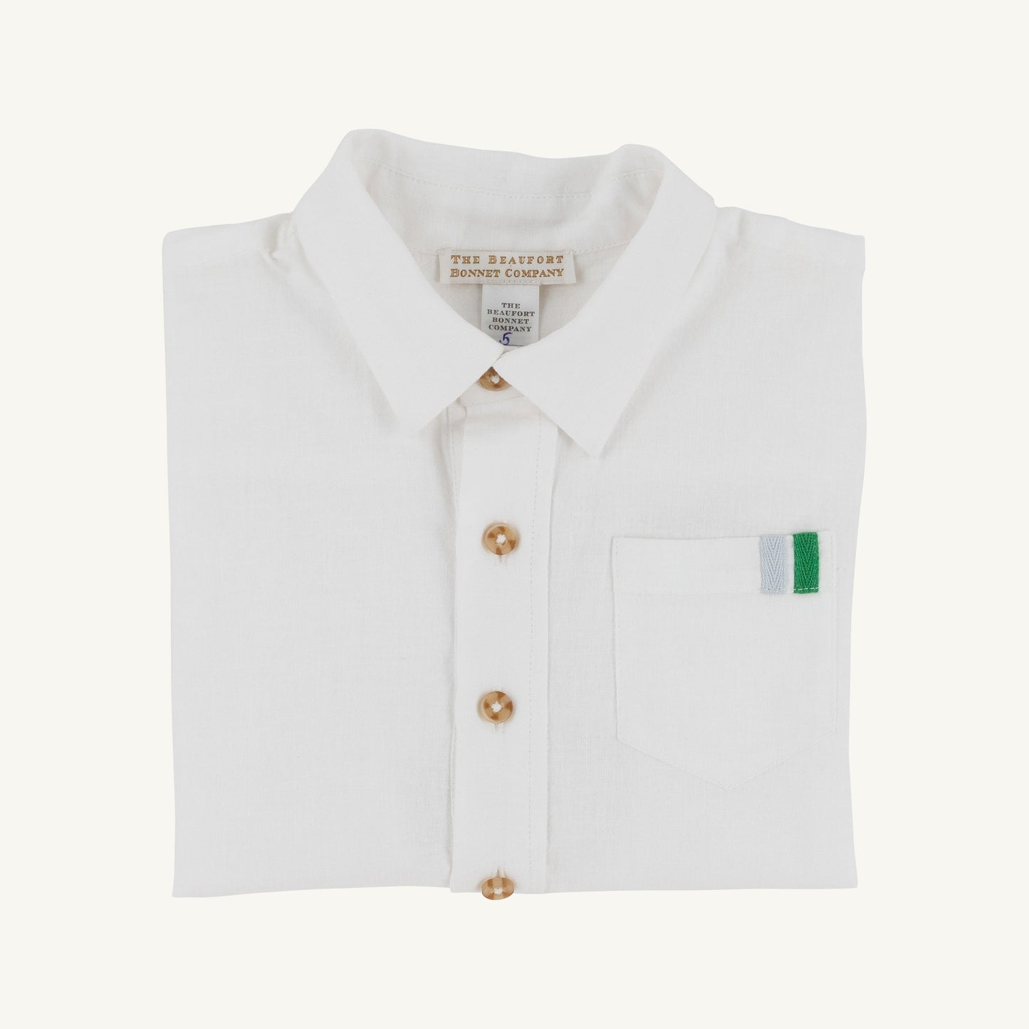 Beaufort Bonnet Short Sleeve Dean's List Dress Shirt (Linen) - Worth Avenue